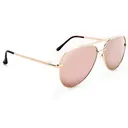 OPTIC NERVE Unisex Flatscreen Rose Gold/Smoke/Gold Mirror Lens Polarized Sunglasses (18049) - Optic Nerve