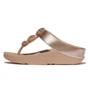 FITFLOP Fino Beadie-Button Metallic Toe-Post Sandals (IU1) - Fitflop