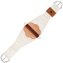 MUSTANG Texas Roper 27-Strand White Cinch with Nickel Plated Buckles (189) - Mustang