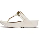 FITFLOP Women's Lulu Square-Chain Leather Toe-Post Sandals (E1I) - Fitflop
