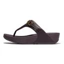 FITFLOP Women's Lulu Square-Chain Leather Toe-Post Sandals (E1I) - Fitflop