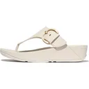 FITFLOP Women's Lulu Resin-Buckle Leather Toe-Post Sandals (JE9) - FitFlop