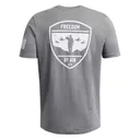 UNDER ARMOUR Men's Freedom By Air Titan Gray/Halo Gray/White T-Shirt (1385948-024) - Under Armour