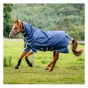 HORSEWARE IRELAND Amigo Bravo 12 Plus (0g Light) Navy/Titanium Grey/Silver Turnout (AARP70-BJI0) - Horseware Ireland