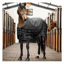 HORSEWARE IRELAND Easy-Layer (100g Light) Black/Black/Silver Stable Blanket (ABHIM1-KKI0) - Horseware Ireland