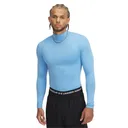 UNDER ARMOUR Men's ColdGear Armour Carolina Blue/White/White Long Sleeve Compression Mock (1366072-475) - Under Armour
