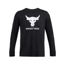 UNDER ARMOUR Men's Project Rock Brahma Bull Black/White LS Shirt (1374847-003) - Under Armour