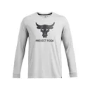 UNDER ARMOUR Men's Project Rock Brahma Bull Black/White LS Shirt (1374847-003) - Under Armour
