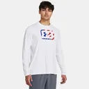 UNDER ARMOUR Men's Fish Pro Freedom White/Royal/Red Long Sleeve (1383578-100) - Under Armour