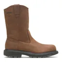 WOLVERINE Men's 10in Wellington Dark Brown Work Boots (W04727) - Wolverine Footwear