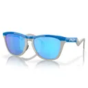 OAKLEY Frogskins Hybrid Primary Blue/Cool Gray Frame/Prizm Sapphire Sunglasses (OO9289-0355) - Oakley
