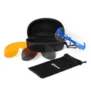 GRITR Shooting Safety Glasses w/ 3 Interchangeable Lenses & Eva Case - Gritr