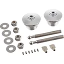 QUIK-LATCH Aluminum Low Profile Locking Quick Release Hood Pin Kit (QL-50L-LP) - Quik-Latch
