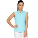 IBKUL Women's Solid Sleeveless Polo (84000) - Ibkul