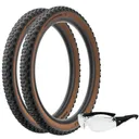 PIRELLI Scorpion XC R 29x2.2 Classic 2 Tires + GRITR Glasses (3905800x2+GRIT-SSG-BLACK-bundle) - Pirelli