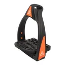 ACAVALLO Flexia Black/Orange Stirrups (AC625-BK-OR-OS) - Acavallo
