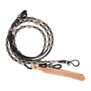 PROFESSIONAL'S CHOICE Rawhide Braided Romal Reins (3PRR) - Professional's Choice