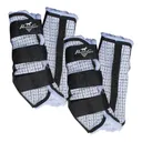 PROFESSIONAL'S CHOICE Fleece Lined 4-Pack Fly Boots (PCFBVP-GRY/BLA) - Professional's Choice