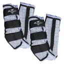 PROFESSIONAL'S CHOICE Fleece Lined 4-Pack Fly Boots (PCFBVP-GRY/BLA) - Professional's Choice