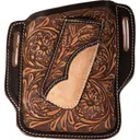 PROFESSIONAL'S CHOICE Antique Floral Cell Phone and Knife Sheath Belt Holder (3PCPKC-ANT) - Professional's Choice