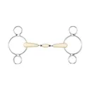 HAPPY MOUTH Double Joint Roller 2-Ring Gag (462182SS) - Happy Mth