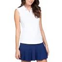 IBKUL Women's Solid Sleeveless Polo (84000) - Ibkul