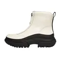 FITFLOP Women's Wylder Zip-Front Cream Leather Ankle Boots (IE2-477) - Fitflop