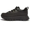 FITFLOP Women's Neo-D-Hyker All Black Waterproof Leather Outdoor Sneakers (GQ5-090) - Fitflop