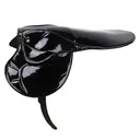 JACKS Clarino Thoroughbred 14oz Black Jockey Saddle (1904-BK) - Jacks