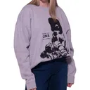 LINE Ski And Destroy Long Crewneck Heather Gray Sweatshirt (LN25138700) - Line