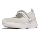 FITFLOP Women's F-Mode Flow Crystal-Strap Quilted Mary Janes Shoes (E21) - Fitflop