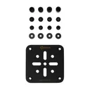 GRITR Kydex EDC Hook & Loop Panel Insert for Holsters & Gear w/ Hardware Kit - Gritr