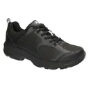 DREW Men's Lightning II Black Leather/Mesh Athletic Shoes (40805-19) - Drew