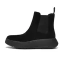 FITFLOP Women's F-Mode Suede Flatform All Black Chelsea Boots (FK3-090) - Fitflop