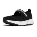 FITFLOP Women's F-Mode Flow Crystal-Strap Quilted Mary Janes Shoes (E21) - Fitflop