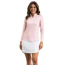 IBKUL Women's Landon Stripe II Print Long Sleeve Mock Neck Top (10164) - Ibkul