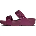FITFLOP Lulu Maxi-Crystal Two-Bar Slides (B1A) - Fitflop