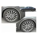QAA 6-Piece Stainless Steel Wheel Well Accent Trim Fits Lincoln Continental 2017-2020 (WQ57680) - Qaa