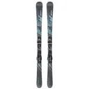 NORDICA Women's Wild Belle 78 with TP2 Compact 10 FDT Bindings Black/Aqua Alpine Skis Set (0A5442SA001) - Nordica