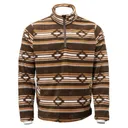 OUTBACK TRADING Men's Colt Henley Fleece Brown Pullover (42210-BRN) - Outback Trading