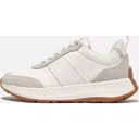 FITFLOP F-Mode Flow Fabric/Suede/Leather Urban White Mix Flatform Sneakers (IK8-646) - Fitflop