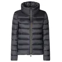 SAVE THE DUCK Women's Elsie Ebony Grey Puffer Jacket (D30520W-IRIS21-S-10023) - Save The Duck