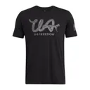 UNDER ARMOUR Men's Freedom Military Black/Titan Gray T-Shirt (1389465-001) - Under Armour