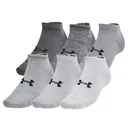 UNDER ARMOUR Unisex Essential 6-Pack Castlerock/Anthracite Low Cut Socks (1386239-025) - Under Armour