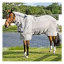 HORSEWARE IRELAND Rambo Protector Integrated Silver/Navy/White/Beige Fly Sheet (AFANMS-IBWT) - Horseware Ireland