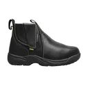 FLORSHEIM Men's Hercules Plain Toe 6in Black Work Boots (FE690) - Florsheim