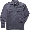 WOLVERINE Men's FR Built Stretch Canvas Charcoal Shirt Jac Workwear Fit (W1213770-010) - Wolverine Apparel