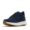 FITFLOP Women's F-Mode Flow Crystal Denim/Suede Dark Denim Sneakers (A0V-D71) - Fitflop