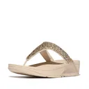 FITFLOP Women's Lulu Crystal-Mix Metallic Toe-Post Sandals (A4L) - Fitflop