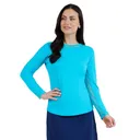 IBKUL Women's Long Sleeve Crew Neck with Mesh (83000) - Ibkul